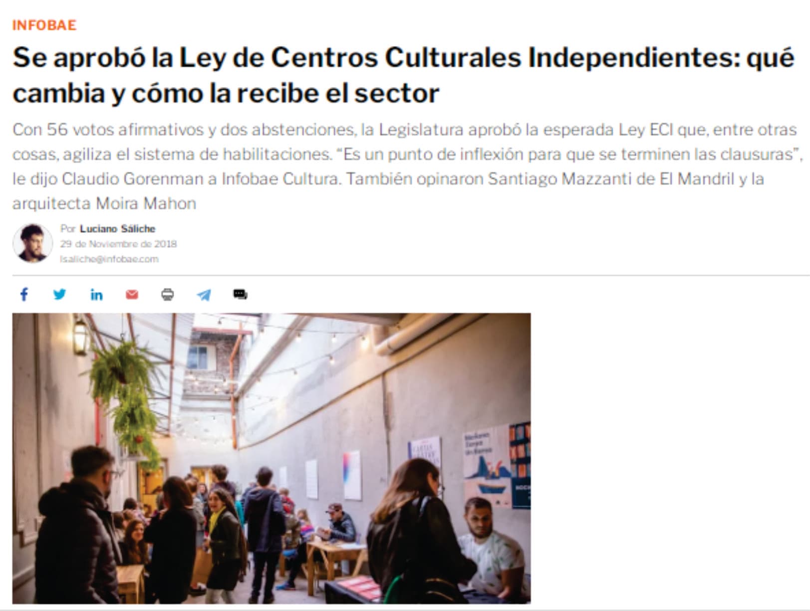 Se aprobó la Ley de Centros Culturales Independientes: qué cambia y cómo la recibe el sector
