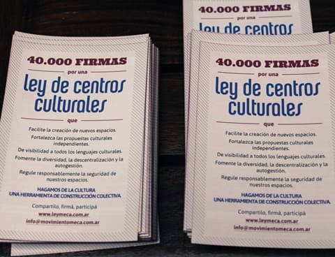 Por una Ley de Centros Culturales